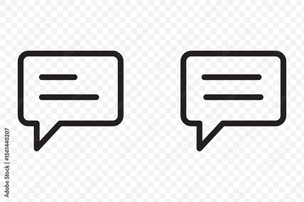 Poster comment icon speech bubble symbol chat message icons - talk message bubble chat icon. eps 10