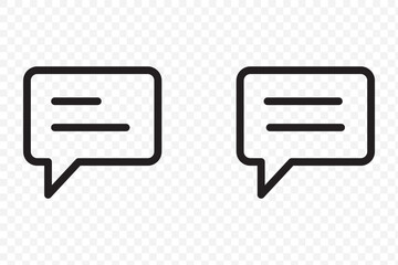 comment icon speech bubble symbol Chat message icons - talk message Bubble chat icon. eps 10 