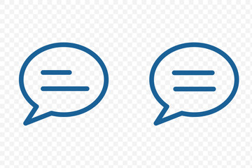 comment icon speech bubble symbol Chat message icons - talk message Bubble chat icon. eps 10 