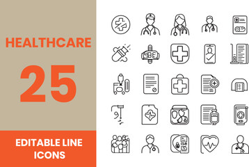 Modern healthcare medical professional team collaboration and patient care abstract graphic