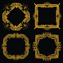 Elegant Floral Borders Decorative Collection Enduring Style