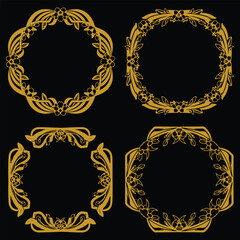 Universal Floral Frames Premium Decorative Borders Collection