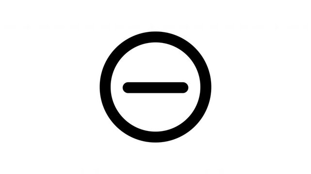  Minus circle animated icon