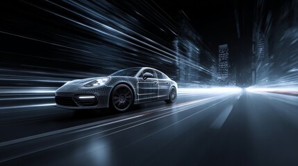Future sense of cool automobile advertising background
