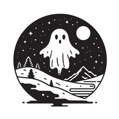 Christmas Ghost vector