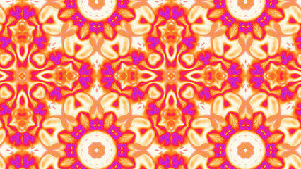 Abstract Radiant Burst with Soft Grain Texture, Symmetrical Glow Pattern in Psychedelic Style, Radiating Circular Abstract with Subtle Noise, Kaleidoscopic Starburst with Gradient Flow
