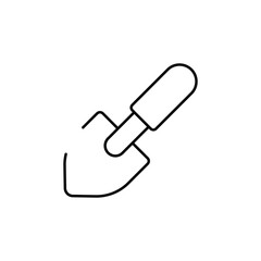 Shovel icon design with white background stock illustration