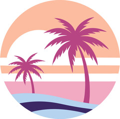 Obraz premium sorbet palm frond design