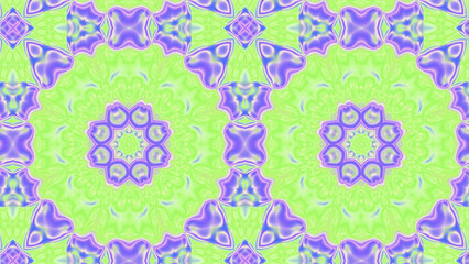 Abstract Radiant Burst with Soft Grain Texture, Symmetrical Glow Pattern in Psychedelic Style, Radiating Circular Abstract with Subtle Noise, Kaleidoscopic Starburst with Gradient Flow