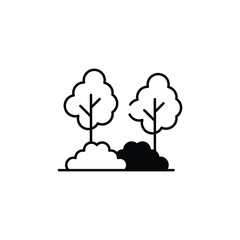 Garden icon design with white background stock illustration