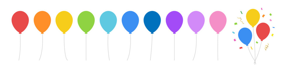 カラフルな風船セット © hamo