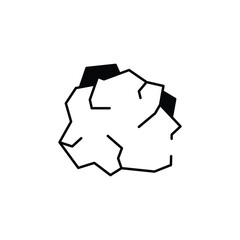 Stones icon design with white background stock illustration