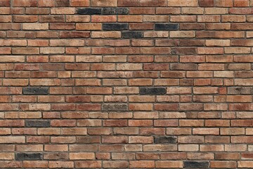 Fototapeta premium Brick wall texture background brown red black architecture surface old