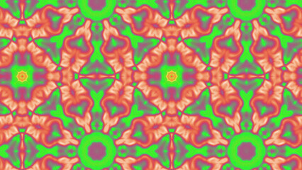 Abstract Radiant Burst with Soft Grain Texture, Symmetrical Glow Pattern in Psychedelic Style, Radiating Circular Abstract with Subtle Noise, Kaleidoscopic Starburst with Gradient Flow