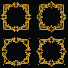 Elite Floral Borders Decorative Flash Collection Superior Premium Art