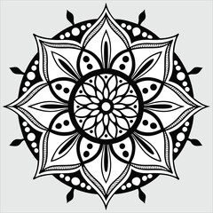  Vector doodle mandala . Ornamental luxury mandala Mandala Line Illustration . various mandala . Mandala Pattern Designs . Henna mandala. Mehndi style. Decorative pattern in oriental style.