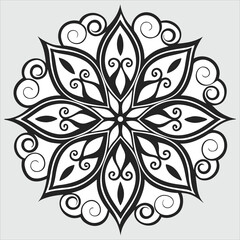  Vector doodle mandala . Ornamental luxury mandala Mandala Line Illustration . various mandala . Mandala Pattern Designs . Henna mandala. Mehndi style. Decorative pattern in oriental style.