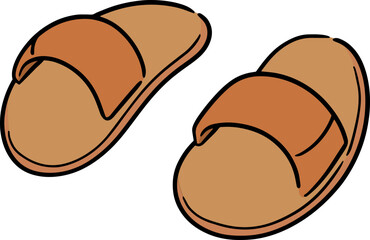 Illustration of slippers
