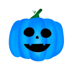 Blue Halloween Pumpkin