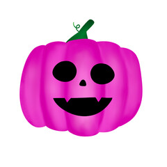 Purple Halloween Pumpkin