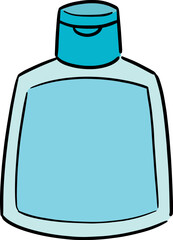 Illustration of liquid soap bottle
