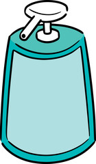 Illustration of liquid soap bottle
