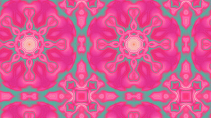 Abstract Radiant Burst with Soft Grain Texture, Symmetrical Glow Pattern in Psychedelic Style,...