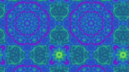 Abstract Radiant Burst with Soft Grain Texture, Symmetrical Glow Pattern in Psychedelic Style, Radiating Circular Abstract with Subtle Noise, Kaleidoscopic Starburst with Gradient Flow