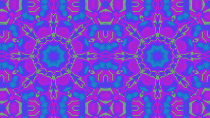 Abstract Radiant Burst with Soft Grain Texture, Symmetrical Glow Pattern in Psychedelic Style, Radiating Circular Abstract with Subtle Noise, Kaleidoscopic Starburst with Gradient Flow