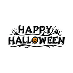 Happy Halloween party  emblem 1+ Million Halloween Vector    Art, Icons,  banner and Graphics for