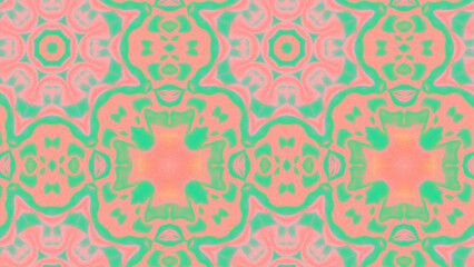 Abstract Radiant Burst with Soft Grain Texture, Symmetrical Glow Pattern in Psychedelic Style, Radiating Circular Abstract with Subtle Noise, Kaleidoscopic Starburst with Gradient Flow