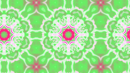 Abstract Radiant Burst with Soft Grain Texture, Symmetrical Glow Pattern in Psychedelic Style, Radiating Circular Abstract with Subtle Noise, Kaleidoscopic Starburst with Gradient Flow