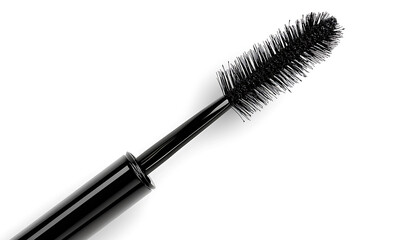 Illustrations of cosmetic products and teenage models in various makeup scenarios, isolated on white background for commercial beauty and skincare concepts.