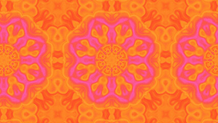 Abstract Radiant Burst with Soft Grain Texture, Symmetrical Glow Pattern in Psychedelic Style, Radiating Circular Abstract with Subtle Noise, Kaleidoscopic Starburst with Gradient Flow