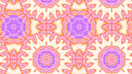 Abstract Radiant Burst with Soft Grain Texture, Symmetrical Glow Pattern in Psychedelic Style, Radiating Circular Abstract with Subtle Noise, Kaleidoscopic Starburst with Gradient Flow