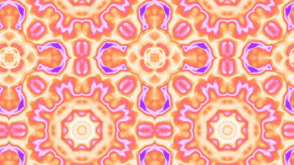 Abstract Radiant Burst with Soft Grain Texture, Symmetrical Glow Pattern in Psychedelic Style, Radiating Circular Abstract with Subtle Noise, Kaleidoscopic Starburst with Gradient Flow