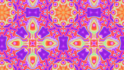 Abstract Radiant Burst with Soft Grain Texture, Symmetrical Glow Pattern in Psychedelic Style, Radiating Circular Abstract with Subtle Noise, Kaleidoscopic Starburst with Gradient Flow