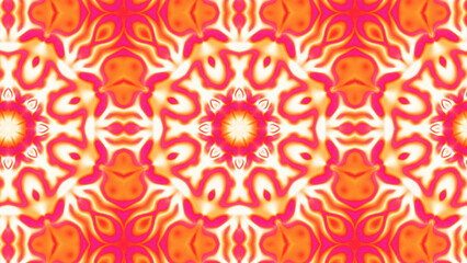 Abstract Radiant Burst with Soft Grain Texture, Symmetrical Glow Pattern in Psychedelic Style, Radiating Circular Abstract with Subtle Noise, Kaleidoscopic Starburst with Gradient Flow