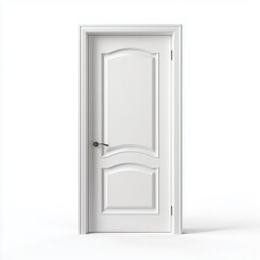 Naklejka premium Elegant White Door, Classic Interior Design , PNG isolated cut out image