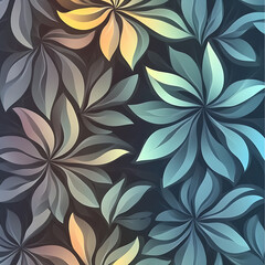 Seamless tile patterns combining cultural, modern, and botanical inspirations for commercial vector.