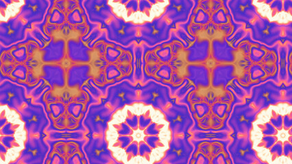 Abstract Radiant Burst with Soft Grain Texture, Symmetrical Glow Pattern in Psychedelic Style, Radiating Circular Abstract with Subtle Noise, Kaleidoscopic Starburst with Gradient Flow