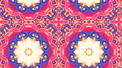 Abstract Radiant Burst with Soft Grain Texture, Symmetrical Glow Pattern in Psychedelic Style, Radiating Circular Abstract with Subtle Noise, Kaleidoscopic Starburst with Gradient Flow