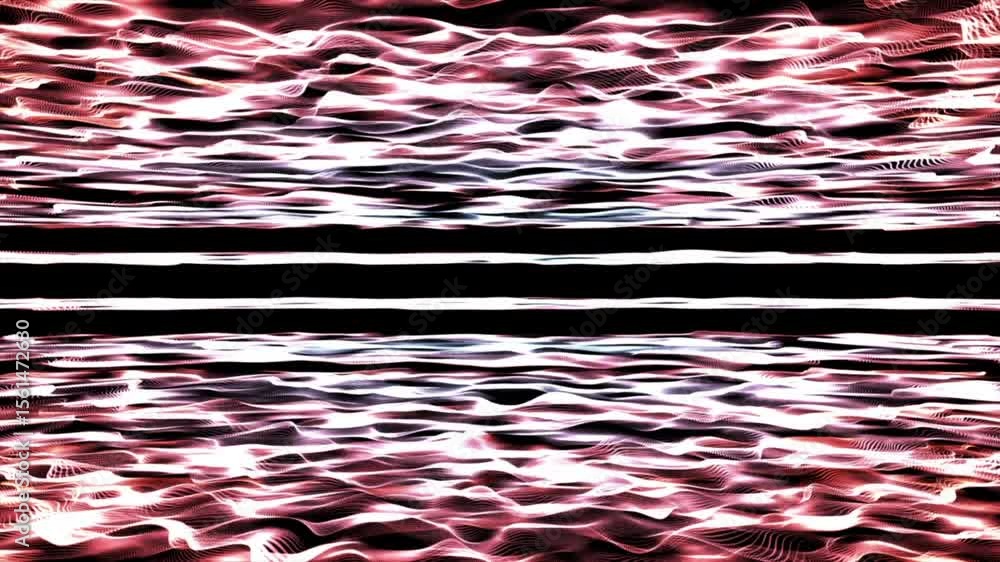 Aufkleber abstract digital fractal pattern. glowing vertical lines, abstract illuminated background. horizonta