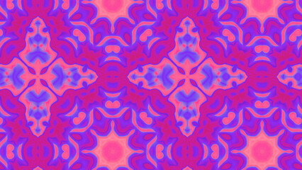 Abstract Radiant Burst with Soft Grain Texture, Symmetrical Glow Pattern in Psychedelic Style, Radiating Circular Abstract with Subtle Noise, Kaleidoscopic Starburst with Gradient Flow