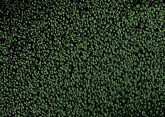 the background of the texture of air bubbles in green water