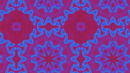 Abstract Radiant Burst with Soft Grain Texture, Symmetrical Glow Pattern in Psychedelic Style, Radiating Circular Abstract with Subtle Noise, Kaleidoscopic Starburst with Gradient Flow