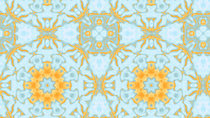 Abstract Radiant Burst with Soft Grain Texture, Symmetrical Glow Pattern in Psychedelic Style, Radiating Circular Abstract with Subtle Noise, Kaleidoscopic Starburst with Gradient Flow