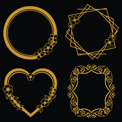 Artistic Romantic Floral Frames Premium Decorative Planner Set Creative Foundation