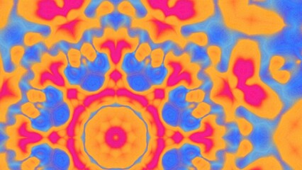  Abstract Radiant Burst with Soft Grain Texture, Symmetrical Glow Pattern in Psychedelic Style, Radiating Circular Abstract with Subtle Noise, Kaleidoscopic Starburst with Gradient Flow