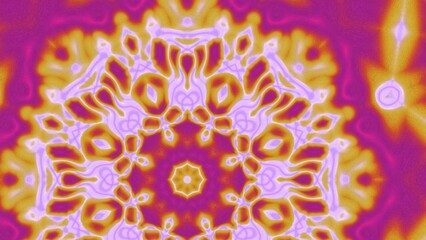 Abstract Radiant Burst with Soft Grain Texture, Symmetrical Glow Pattern in Psychedelic Style, Radiating Circular Abstract with Subtle Noise, Kaleidoscopic Starburst with Gradient Flow
